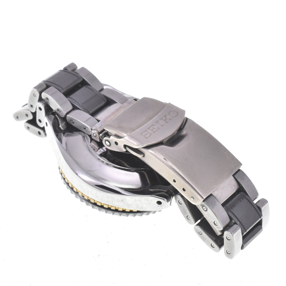 SEIKO Landmaster Kinetic 5M65-0A10/SBDW002 Naomi Uemura model black Dial Auto quartz Men's
 Watch L#143062