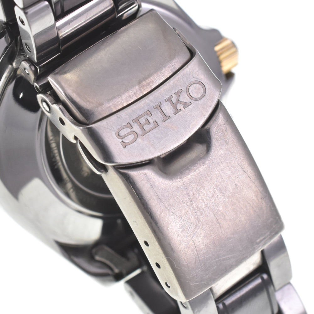 SEIKO Landmaster Kinetic 5M65-0A10/SBDW002 Naomi Uemura model black Dial Auto quartz Men's
 Watch L#143062