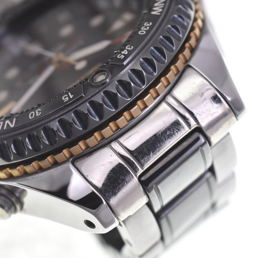SEIKO Landmaster Kinetic 5M65-0A10/SBDW002 Naomi Uemura model black Dial Auto quartz Men's
 Watch L#143062