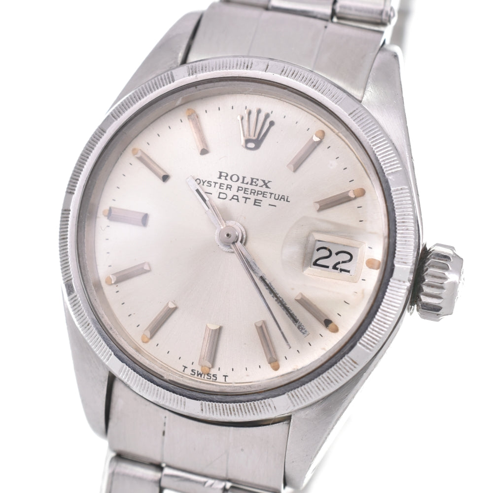 ROLEX Oyster Perpetual Date 6919 vintage Cal.2030 Silver Dial Automatic Ladies
 Watch O#143063