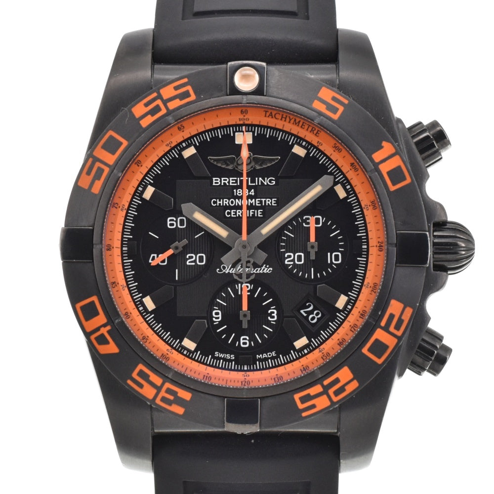 BREITLING Chrono mat 44 MB0111 Chronograph Date Black / orange Dial Automatic Men's
 Watch L#143065