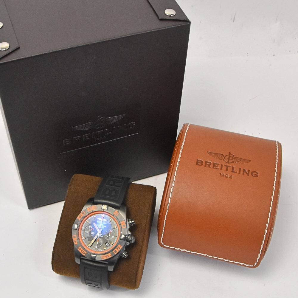 BREITLING Chrono mat 44 MB0111 Chronograph Date Black / orange Dial Automatic Men's
 Watch L#143065