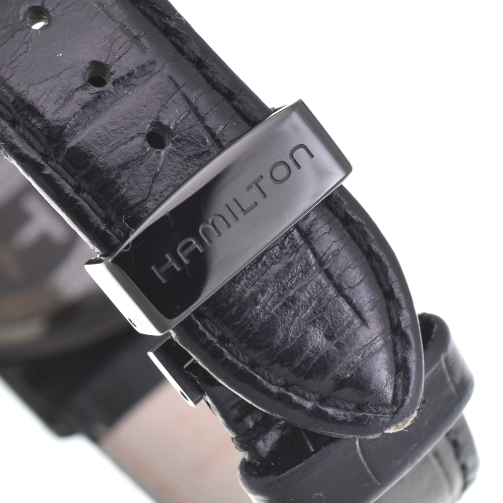 with paper HAMILTON Ventura full black 6337 Stainless Steel black Dial Quartz Men's
 Watch M#143068