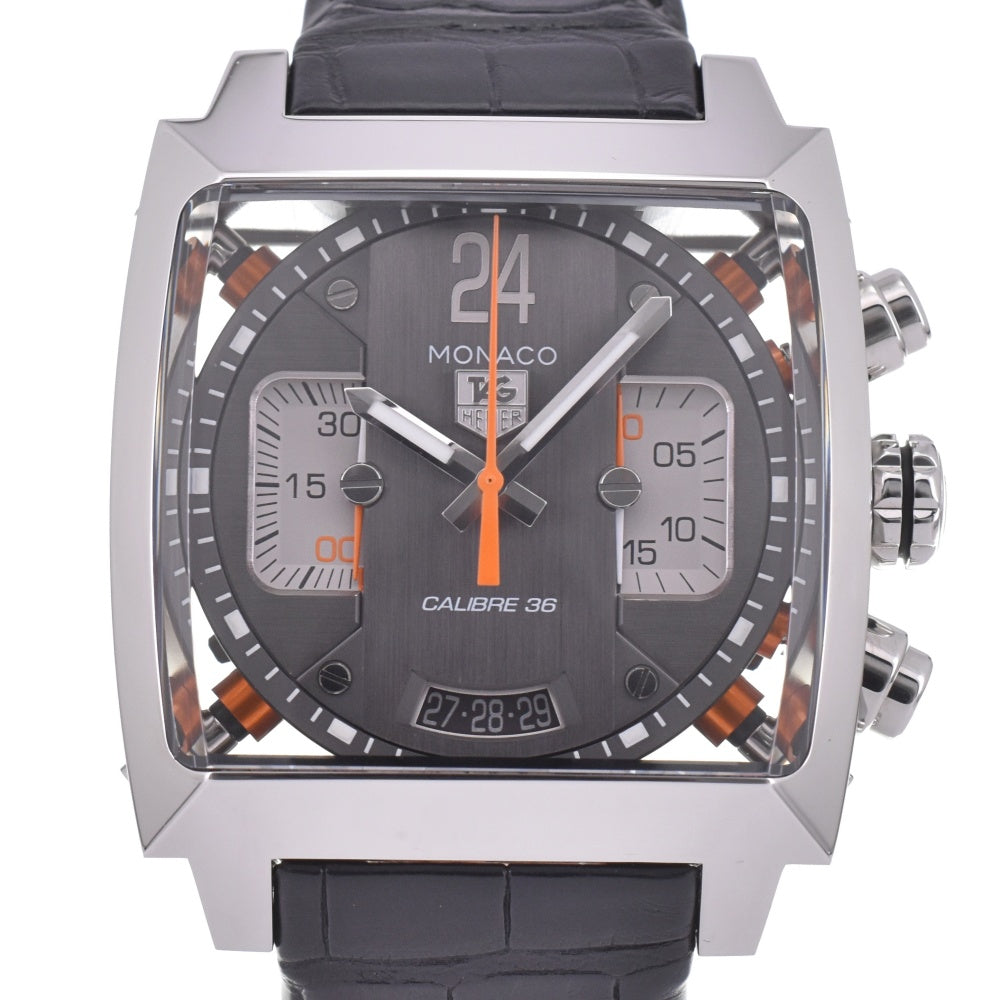 with paper TAG HEUER Monaco 24 Racing CAL5112.FC6298 Chronograph Date Caliber 36 gray Dial Automatic Men's
 Watch M#143073