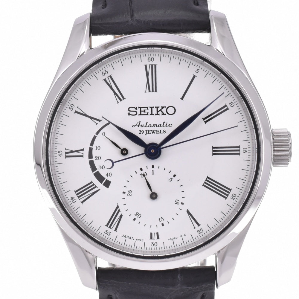 SEIKO Pureza SARW011 Enamel Dial Power Reserve Date white Dial Automatic Men's
 Watch M#143082
