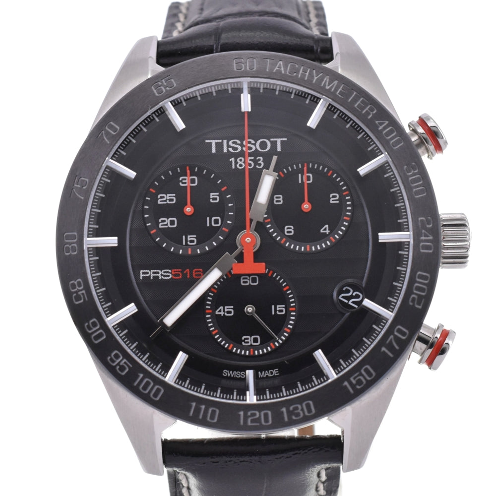 with paper TISSOT PRS 516 T100.417.16.051.00 Chronograph black Dial Quartz Men's
 Watch N#143083