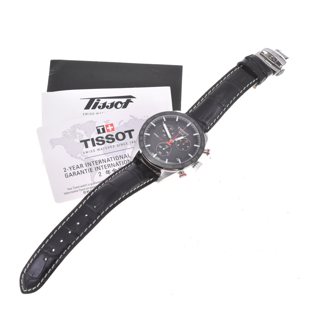 with paper TISSOT PRS 516 T100.417.16.051.00 Chronograph black Dial Quartz Men's
 Watch N#143083