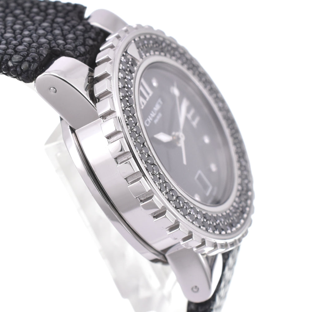 with paper Chaumet Class One W06225-13A Black Diamond Bezel black Dial Quartz Ladies
 Watch M#143086