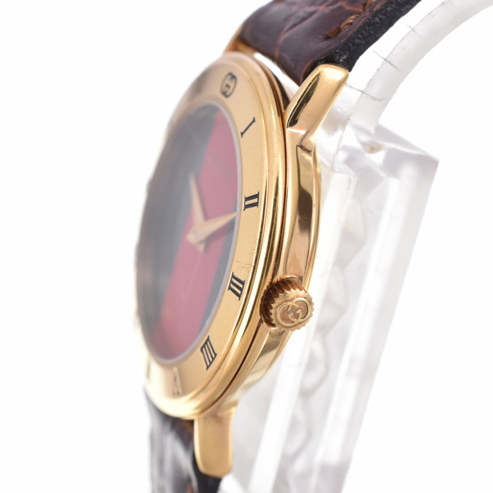 GUCCI 3000.2.L Sherry line Green / red Dial Quartz Ladies
 Watch N#143089