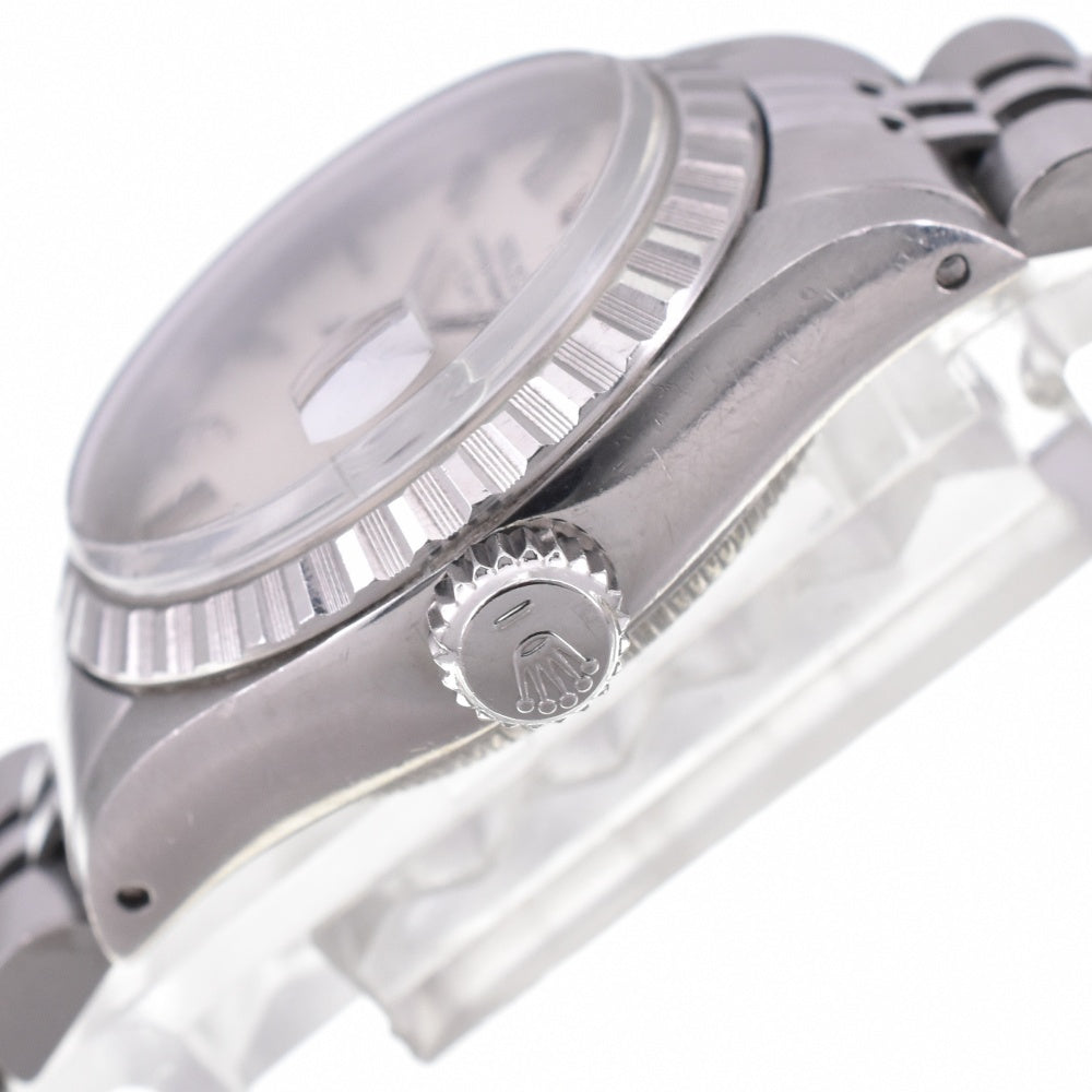 ROLEX Oyster perpetual date 6924 vintage Cal.2030 Silver Dial Automatic Ladies
 Watch N#143096