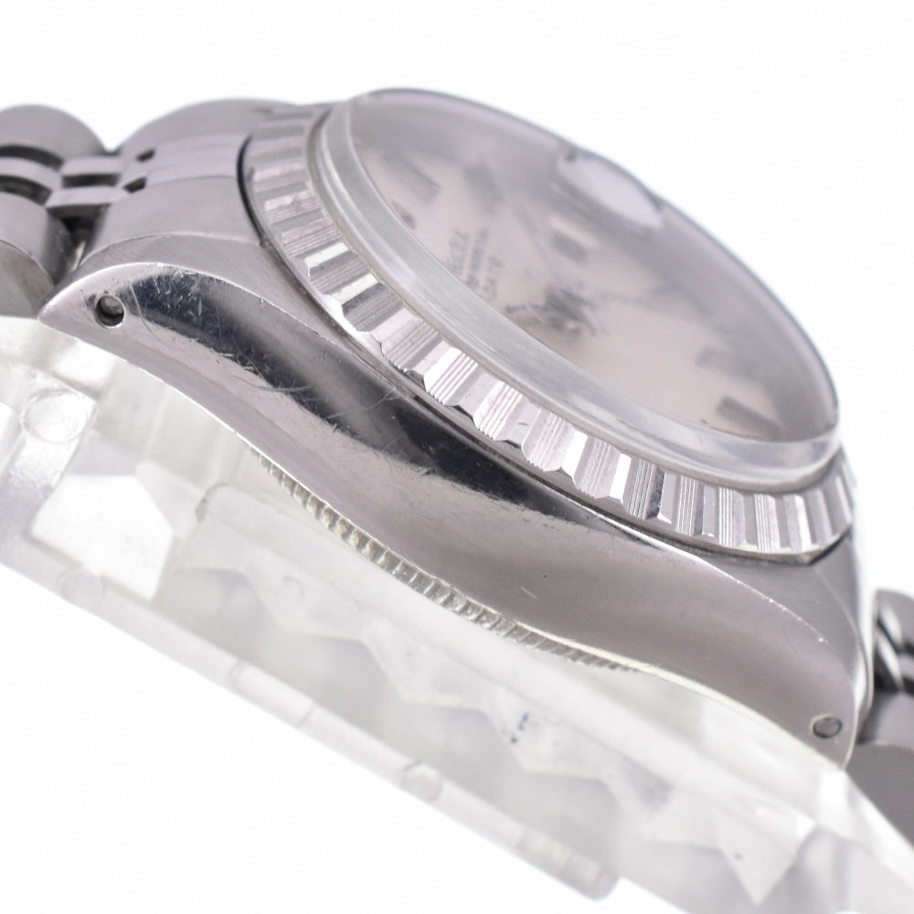 ROLEX Oyster perpetual date 6924 vintage Cal.2030 Silver Dial Automatic Ladies
 Watch N#143096