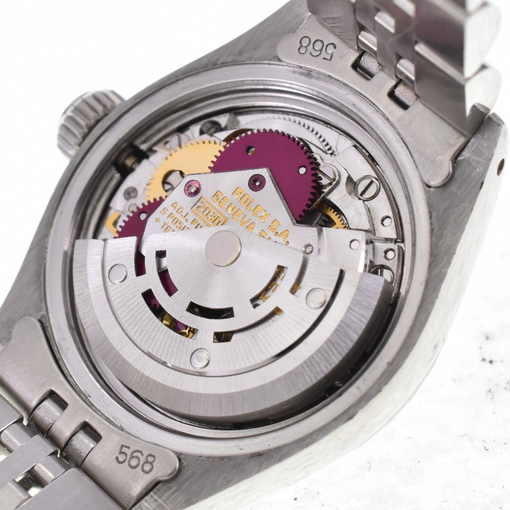 ROLEX Oyster perpetual date 6924 vintage Cal.2030 Silver Dial Automatic Ladies
 Watch N#143096