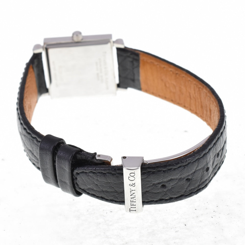 TIFFANY&Co. Atlas Gent Square black Dial Quartz Ladies
 Watch N#143102