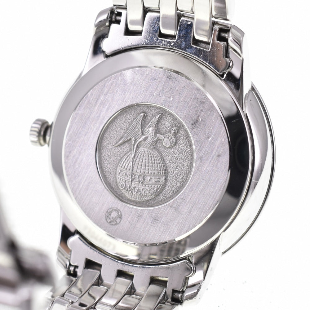 with paper OMEGA De Ville Prestige 424.10.27.60.52.002 6P diamond Silver Dial Quartz Ladies
 Watch N#143107