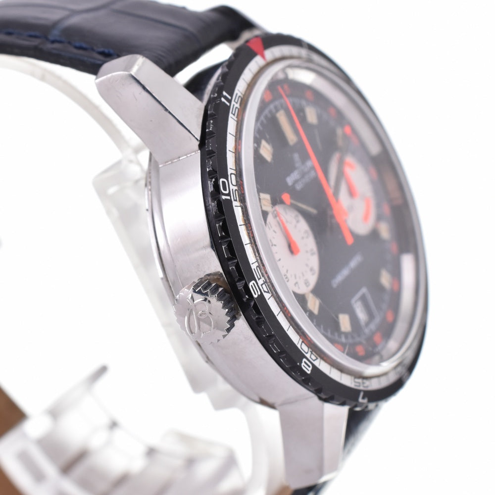 BREITLING navitimer chronomatic Ref.2110-15 vintage Cal.7740 Black / Silver Dial Automatic Men's
 Watch N#143108