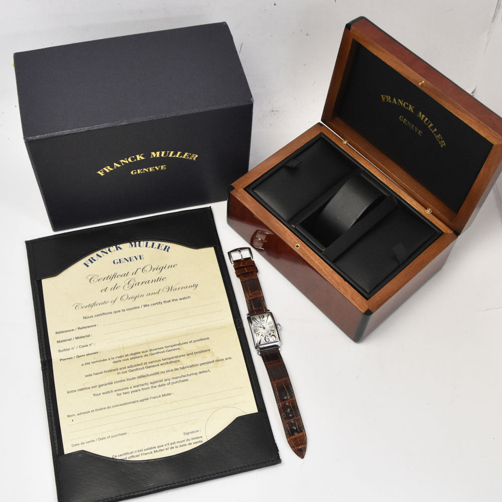 with paper FRANCK MULLER Long Island 902QZ Silver Dial Quartz Ladies
 Watch R#143109