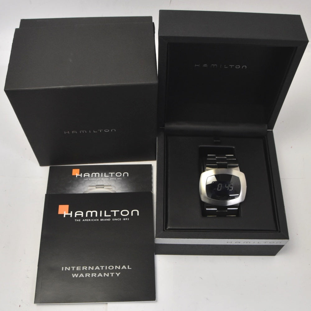 with paper HAMILTON Pulsomatic H525150 Digital black Dial Auto quartz Men's
 Watch M#143115