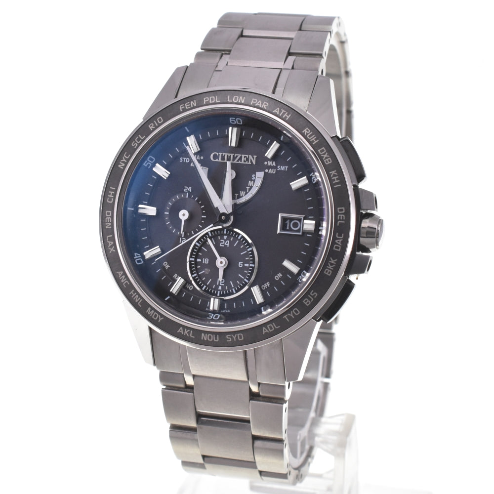 CITIZEN Atessa AT9025-55E Eco Drive Titanium black Dial Solar Men's
 Watch L#143119