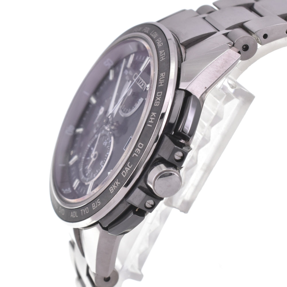 CITIZEN Atessa AT9025-55E Eco Drive Titanium black Dial Radio Sync Solar Men's
 Watch L#143119