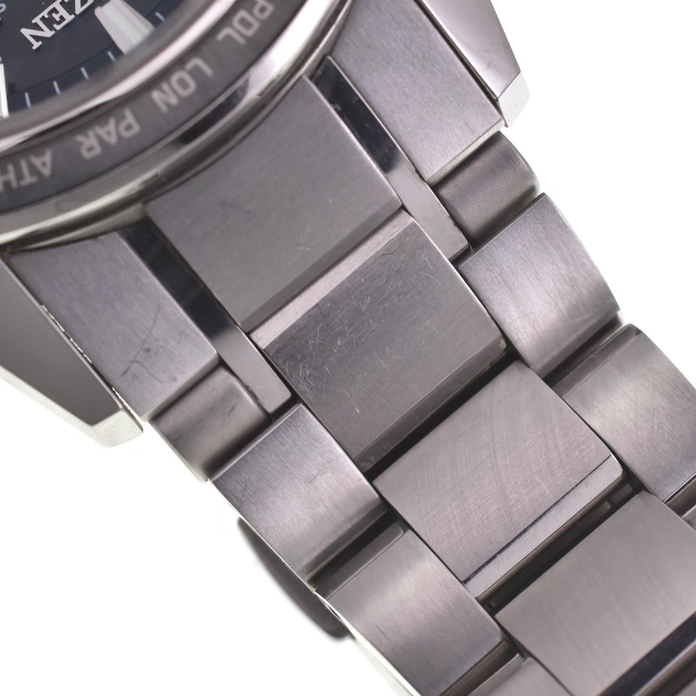 CITIZEN Atessa AT9025-55E Eco Drive Titanium black Dial Radio Sync Solar Men's
 Watch L#143119