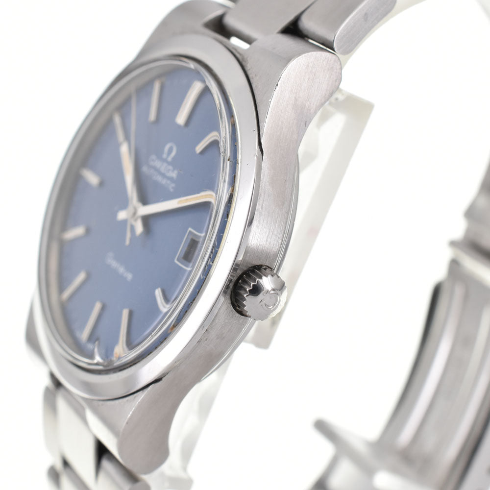 OMEGA Geneva Date 166.0173 vintage Cal.1012 blue Dial Automatic Men's
 Watch R#143123