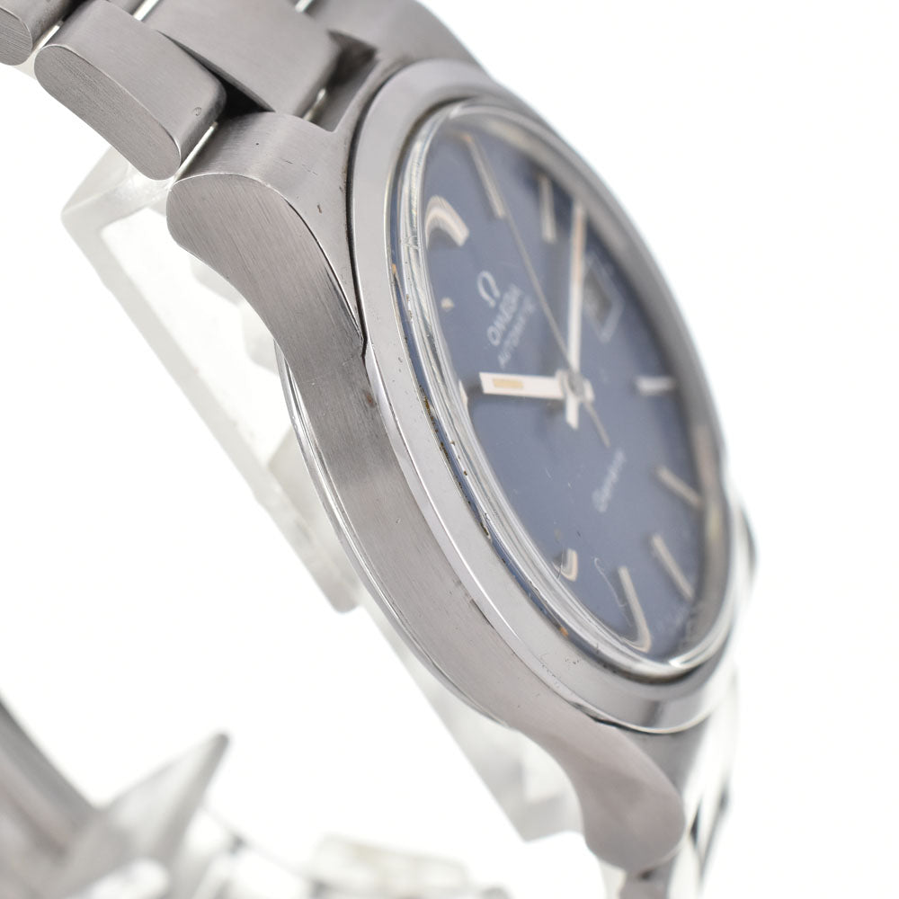 OMEGA Geneva Date 166.0173 vintage Cal.1012 blue Dial Automatic Men's
 Watch R#143123