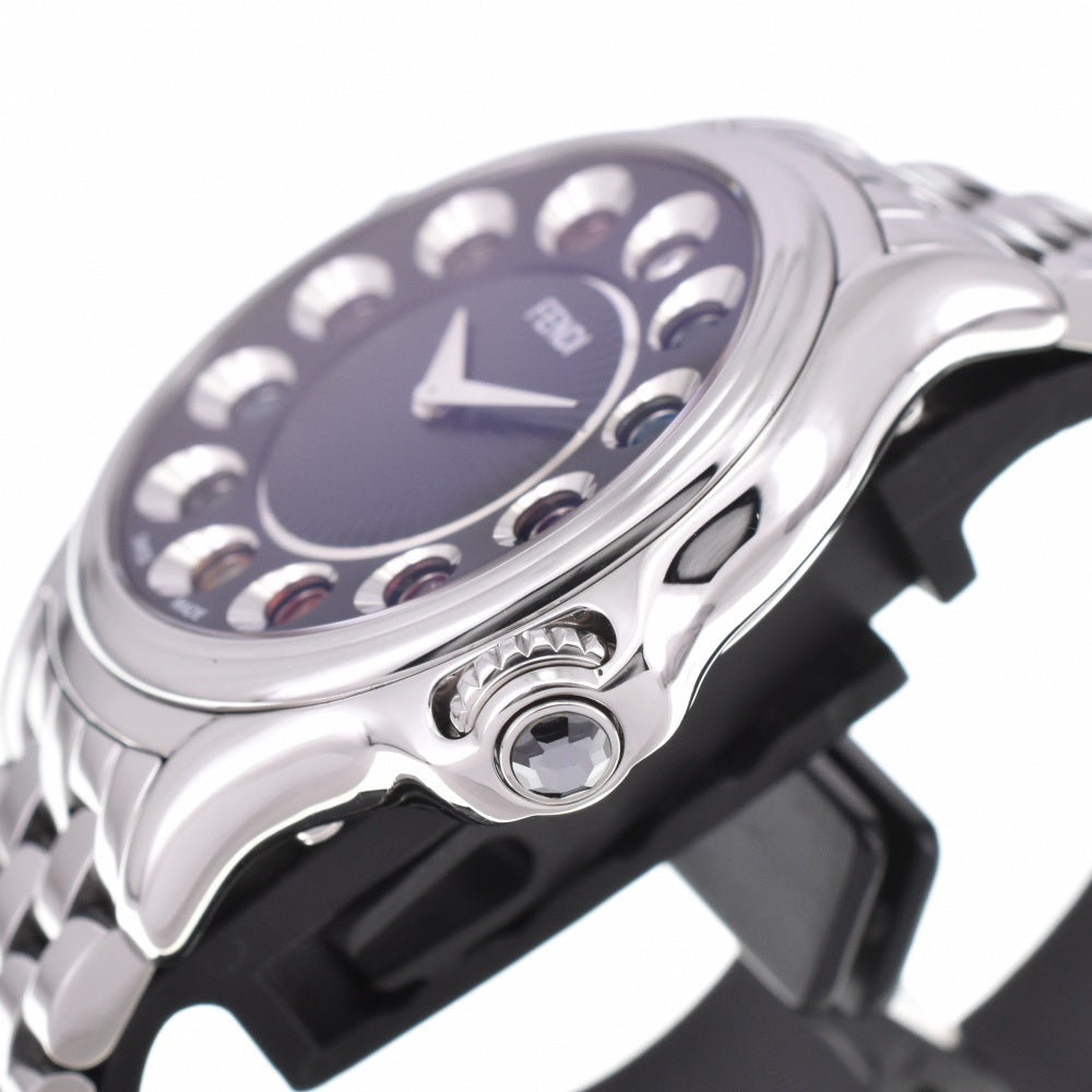 FENDI Crazy carat 10500L Change gemstone black Dial Quartz Ladies
 Watch O#143126