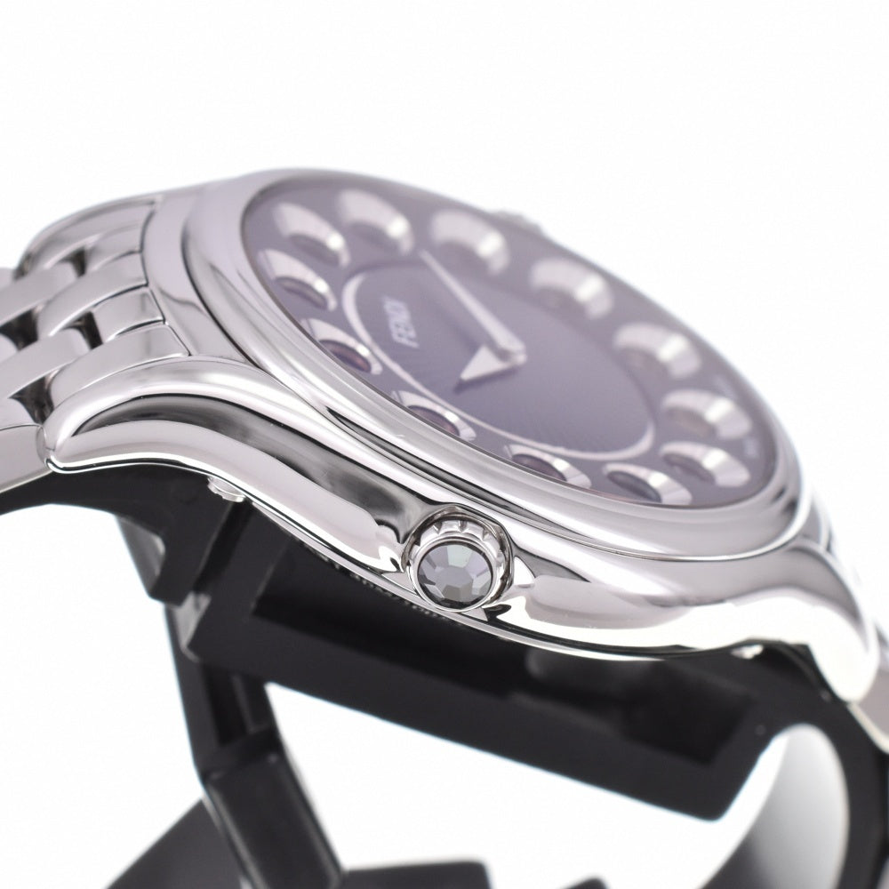 FENDI Crazy carat 10500L Change gemstone black Dial Quartz Ladies
 Watch O#143126