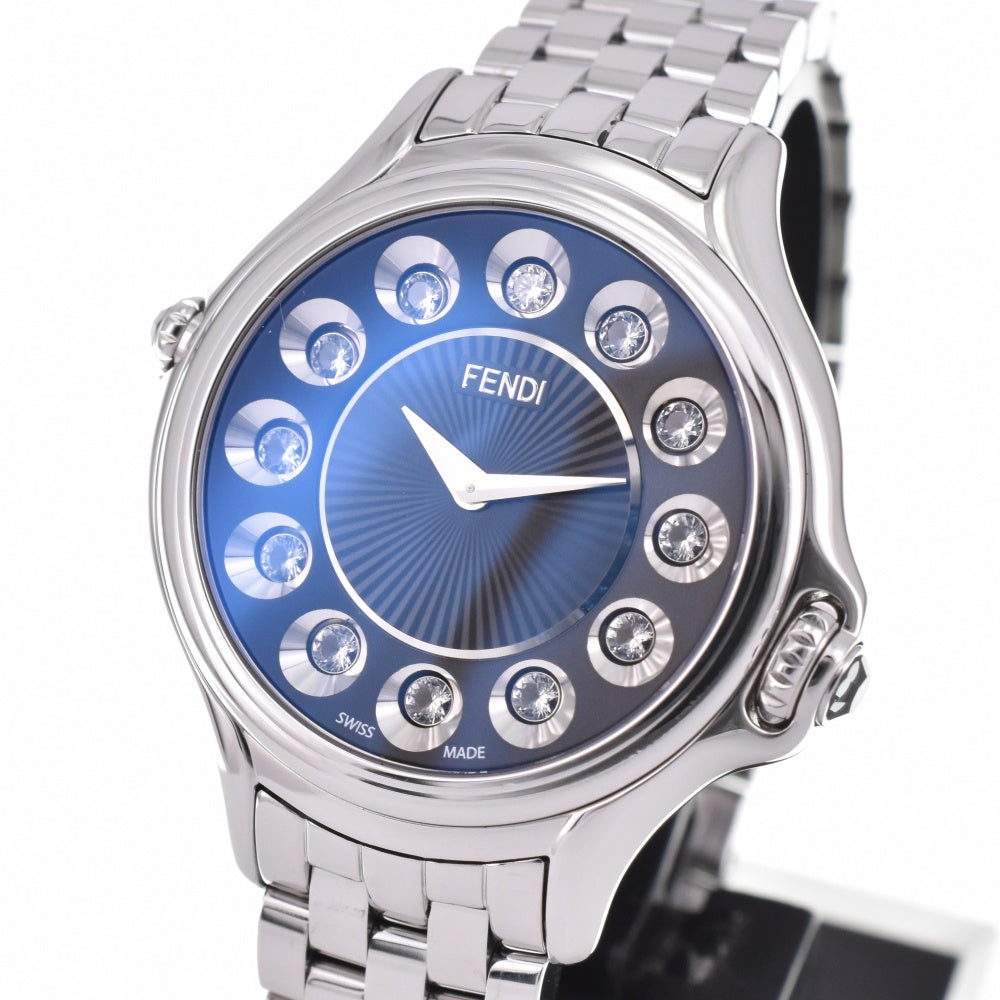 FENDI Crazy carat 10500L Change gemstone black Dial Quartz Ladies
 Watch O#143126
