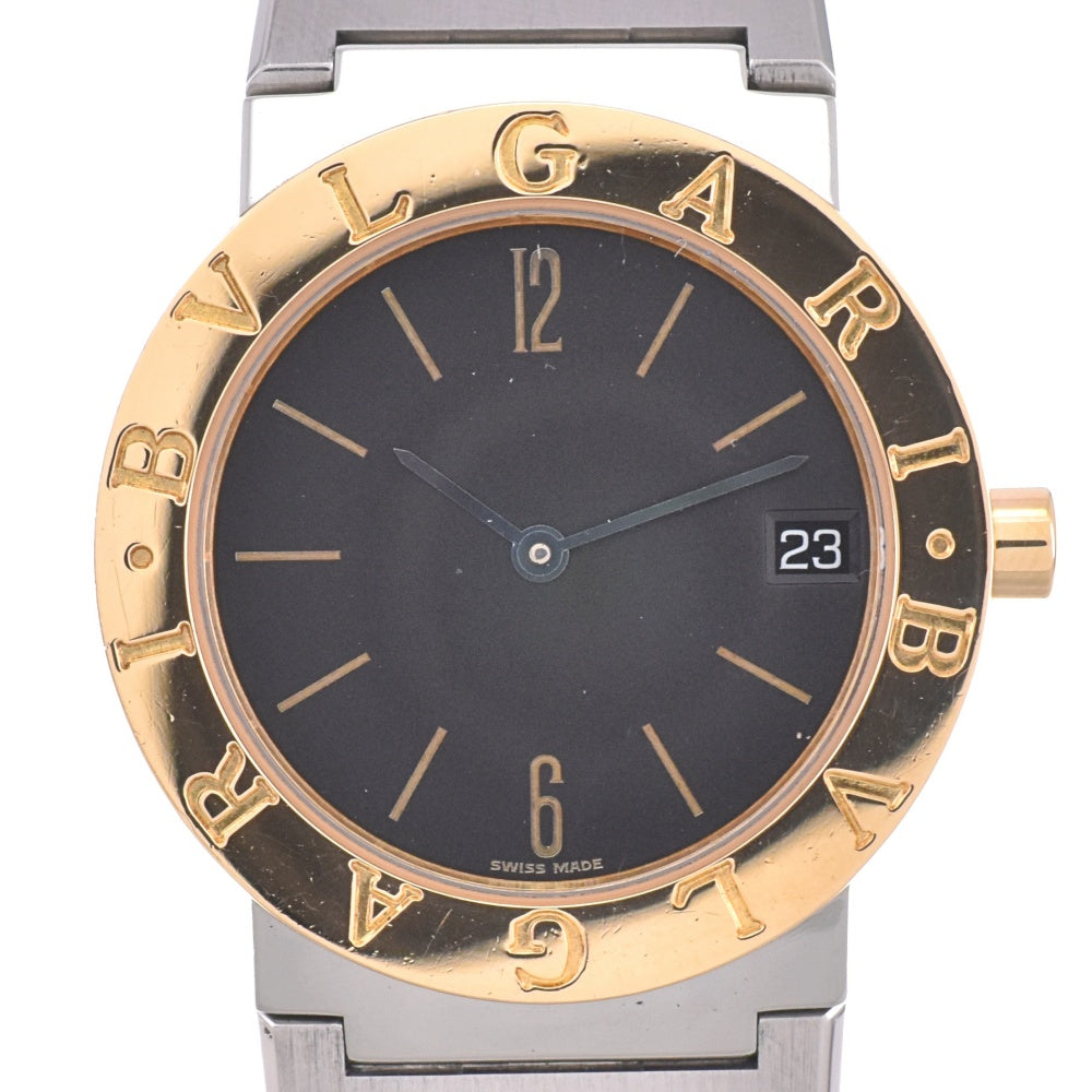 BVLGARI Bvlgari Bvlgari BB30SGD Stainless Steel/K18YG black Dial Quartz Unisex
 Watch N#143130
