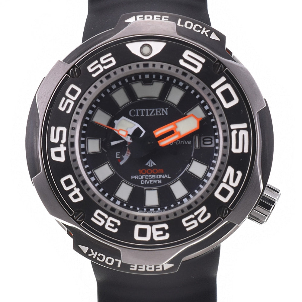 with paper CITIZEN Promaster Marine 1000m BN7020-09E Eco Drive black Dial Solar Men's
 Watch L#143131