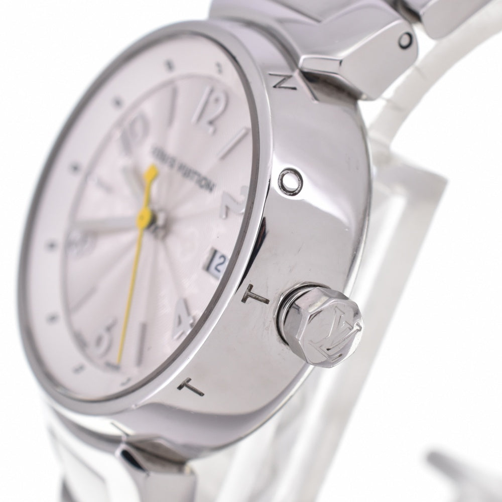 LOUIS VUITTON Tambour Q121K Monogram Silver Dial Quartz Ladies
 Watch N#143134