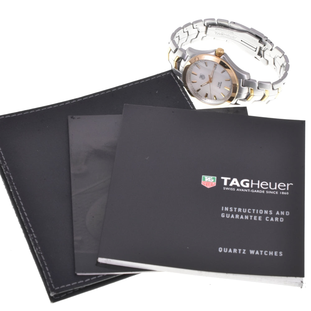 TAG HEUER Link WJF1152 Stainless Steel/K18YG White shell Dial Quartz Men's
 Watch M#143137