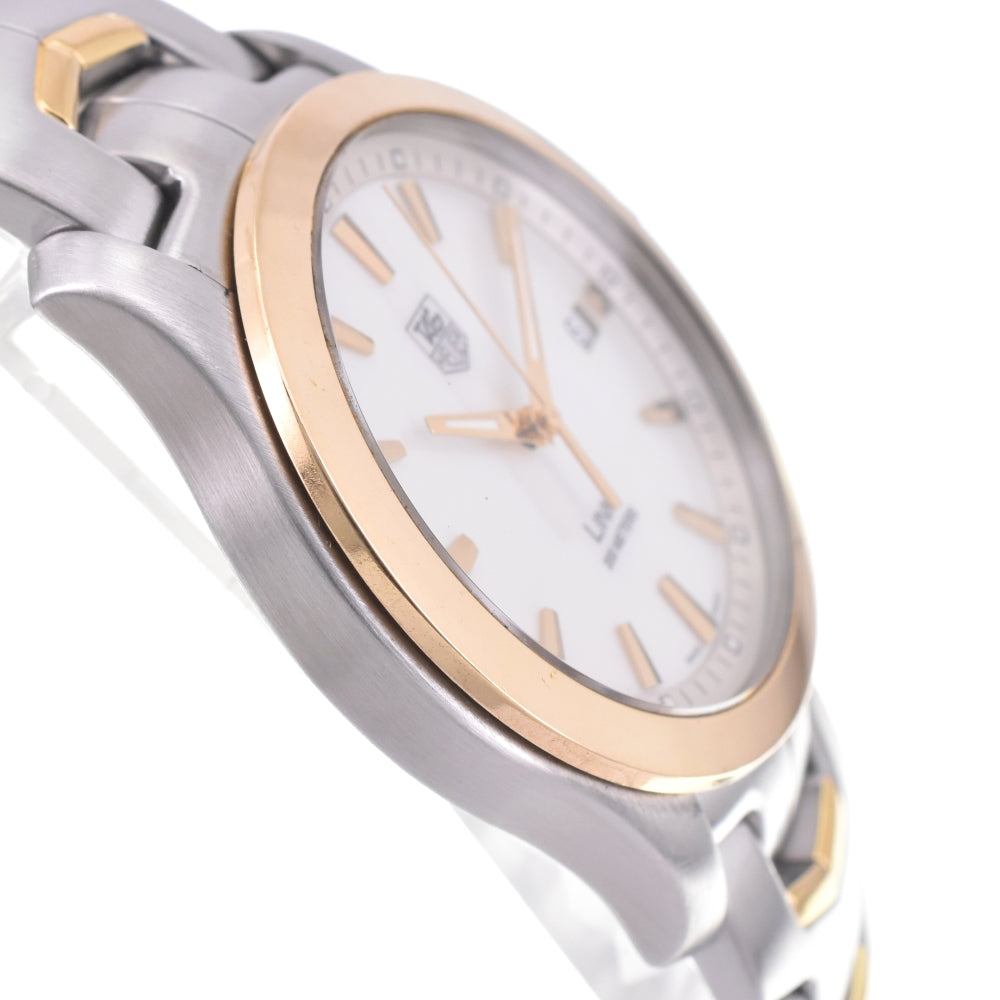 TAG HEUER Link WJF1152 Stainless Steel/K18YG White shell Dial Quartz Men's
 Watch M#143137