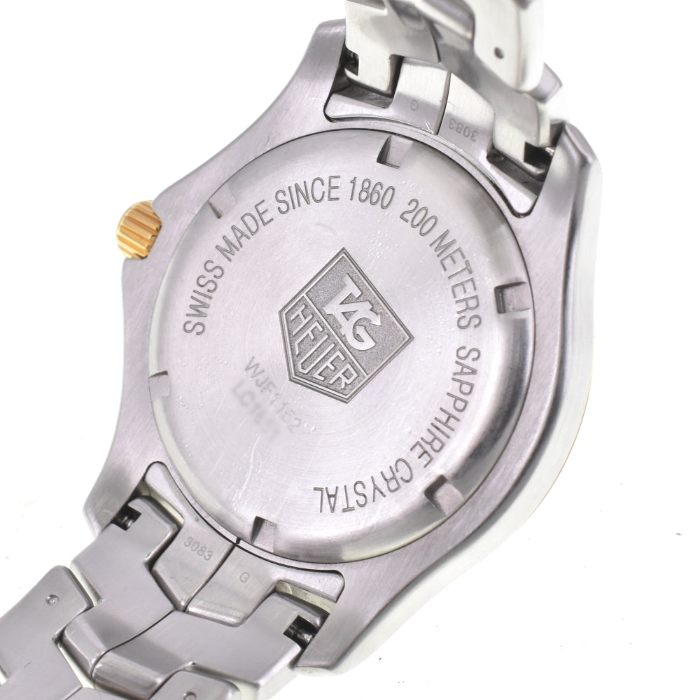 TAG HEUER Link WJF1152 Stainless Steel/K18YG White shell Dial Quartz Men's
 Watch M#143137