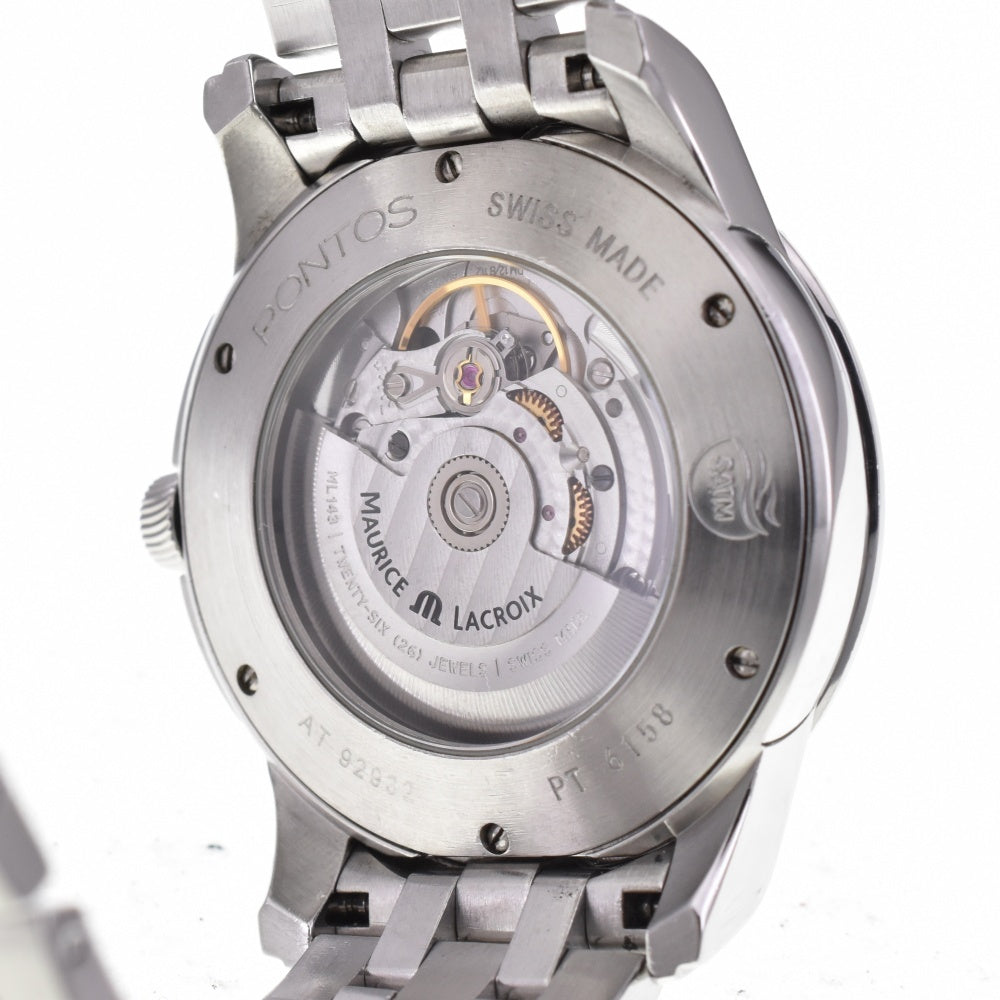 MAURICE LACROIX Pontos PT6158-SS002-13E Day date Silver Dial Automatic Men's
 Watch N#143139