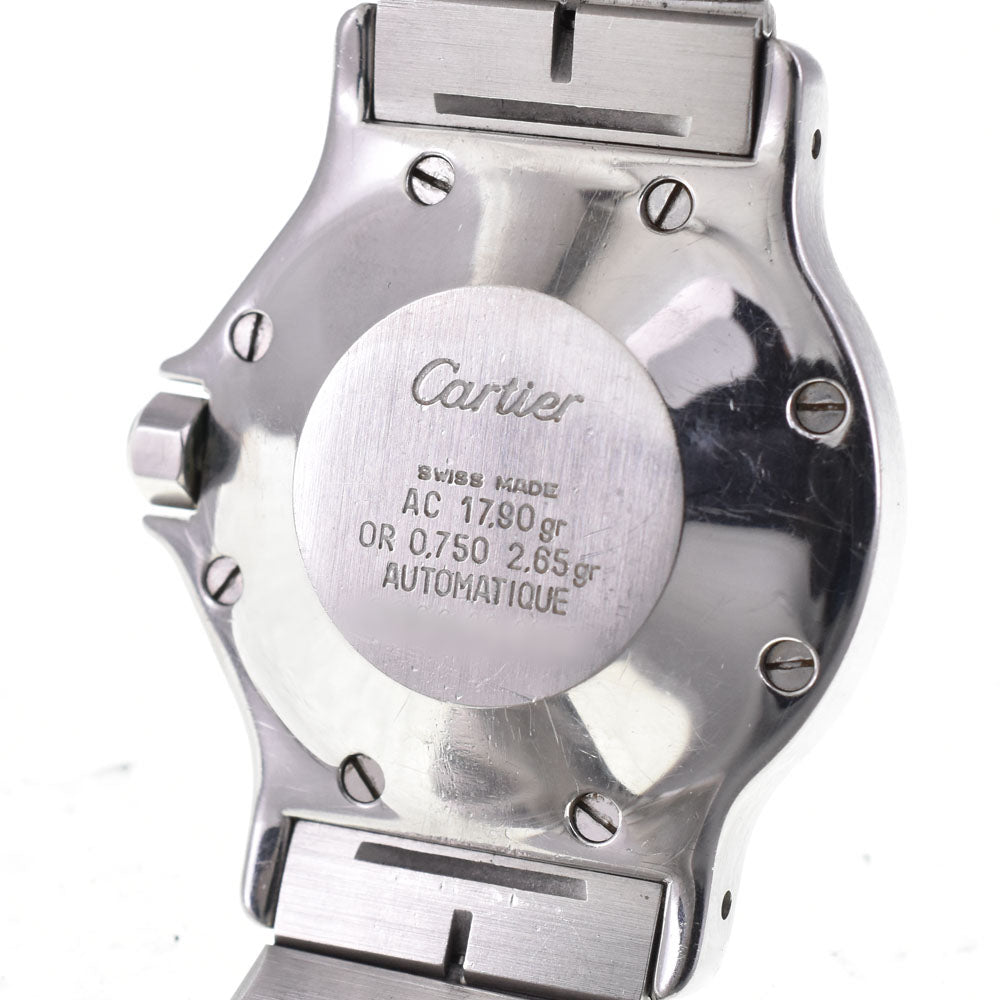 with paper CARTIER Santos Octagon LM 81037288 Stainless Steel/K18YG white Dial Automatic Unisex
 Watch Q#143141