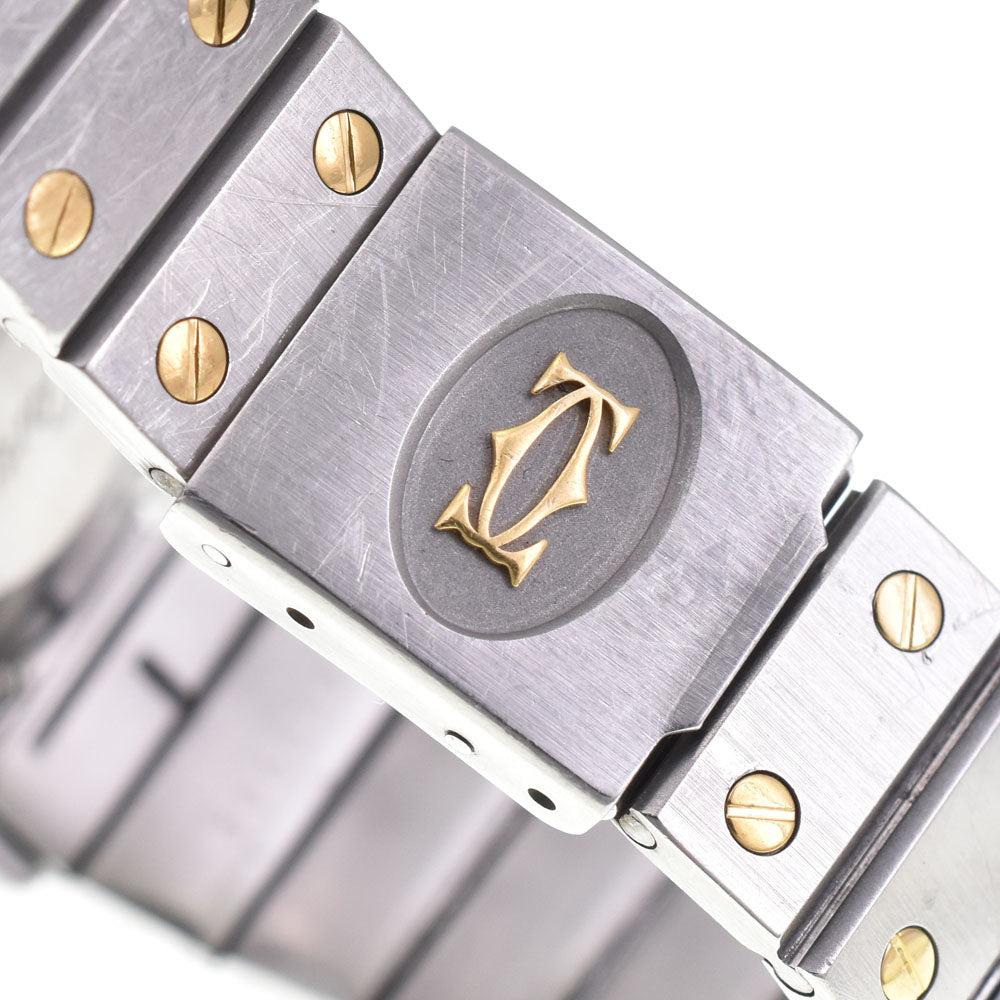 with paper CARTIER Santos Octagon LM 81037288 Stainless Steel/K18YG white Dial Automatic Unisex
 Watch Q#143141