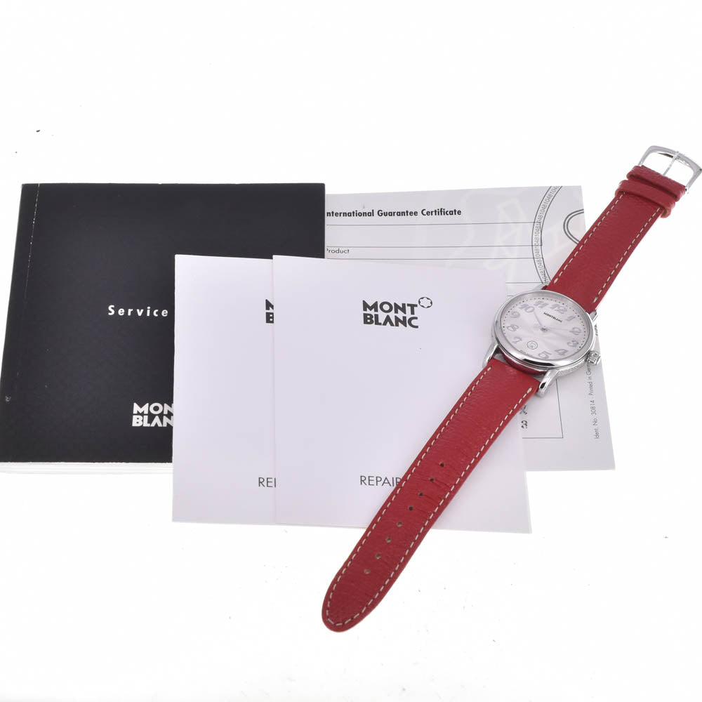 with paper MONTBLANC Meistersteck 7020 Date Silver Dial Quartz Unisex
 Watch M#143145