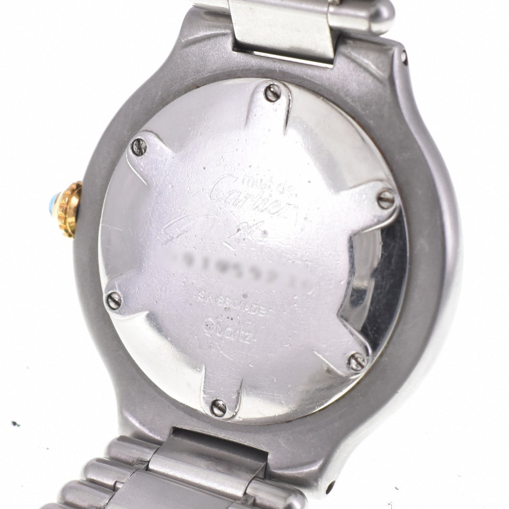 CARTIER Must21 Vantian LM 83090171 Stainless Steel/Gold Plated Ivory Dial Quartz Men's
 Watch M#143147