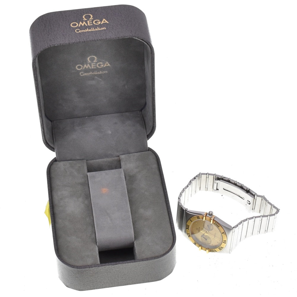 OMEGA Constellation day-date YG Flat Bezel gold Dial Quartz Men's
 Watch N#143150
