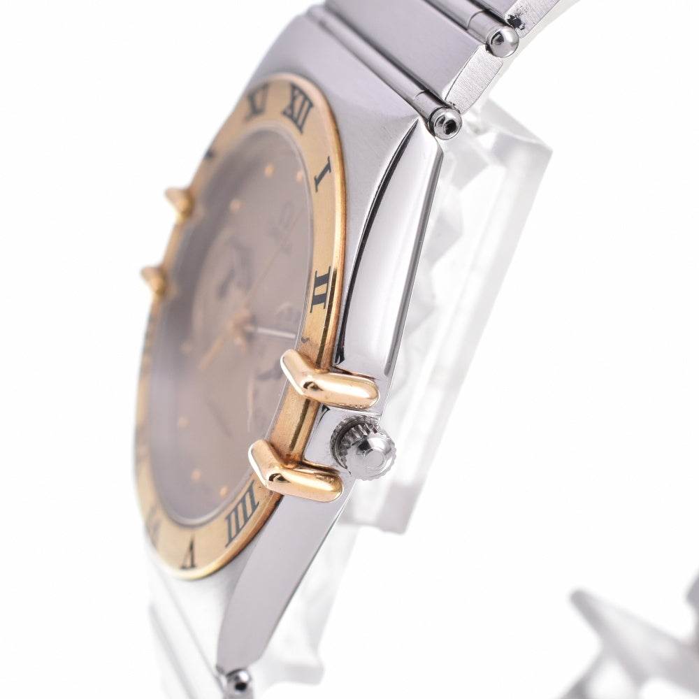 OMEGA Constellation day-date YG Flat Bezel gold Dial Quartz Men's
 Watch N#143150