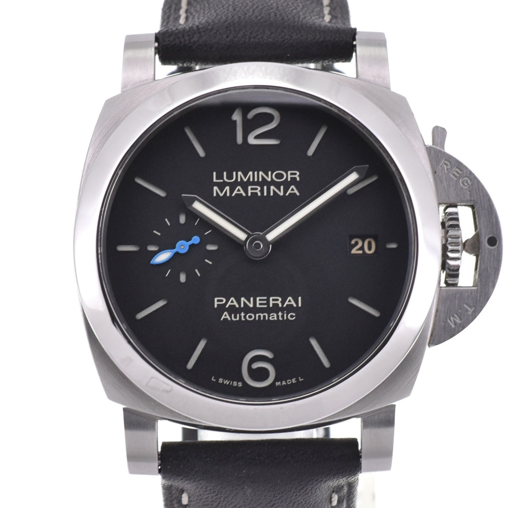 with paper PANERAI Luminor Marina Quaranta PAM01272 Date black Dial Automatic Men's
 Watch M#143155