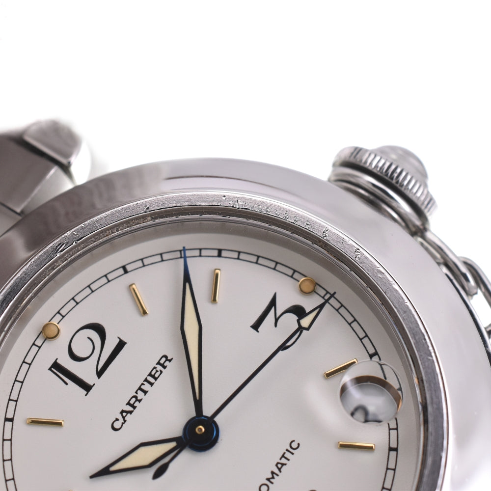 CARTIER Pasha C W31015M7 Date white Dial Automatic Unisex
 Watch N#143163