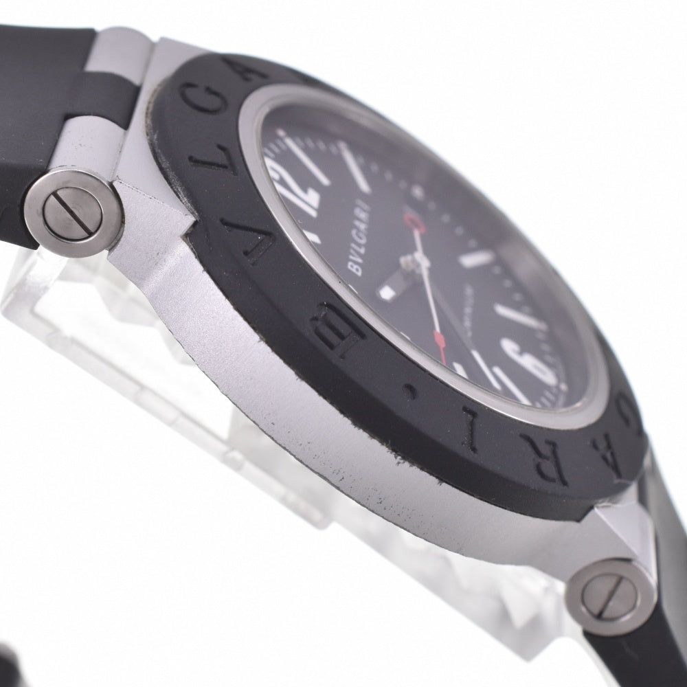 with paper BVLGARI Aluminum date BB40AT black Dial Automatic Men's
 Watch L#143165