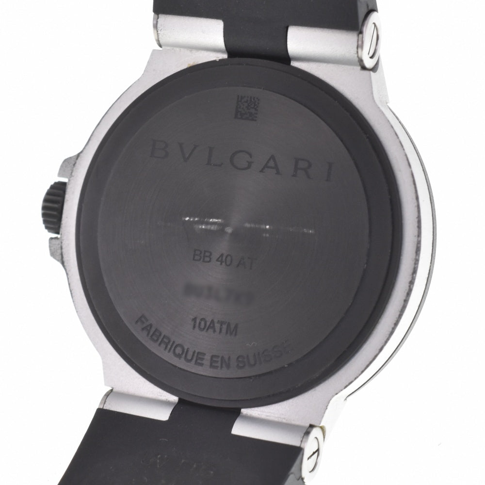 with paper BVLGARI Aluminum date BB40AT black Dial Automatic Men's
 Watch L#143165