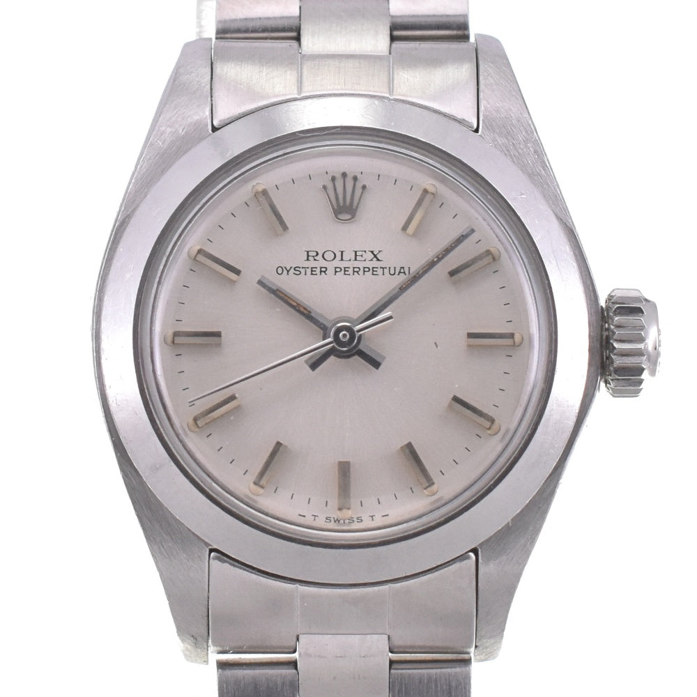 with paper ROLEX Oyster perpetual 6718 vintage Cal.2030 Silver Dial Automatic Ladies
 Watch M#143166