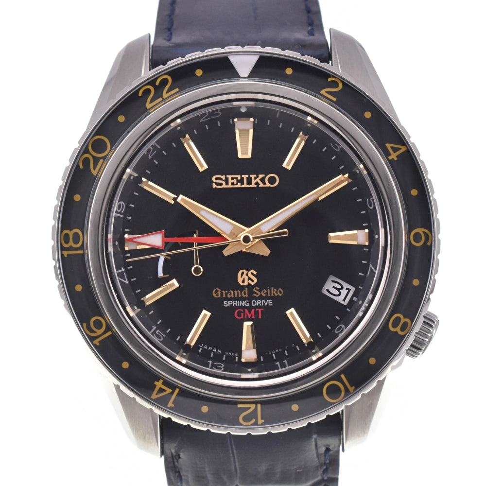 SEIKO Grand Seiko GMT Sports Collection 9R66-0AF0 Power reserve date black Dial Spring drive Men's
 Watch L#143168