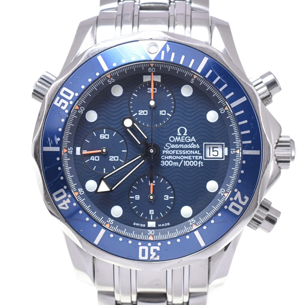 OMEGA Seamaster300 2599.80 Chronograph Date blue Dial Automatic Men's
 Watch N#143171