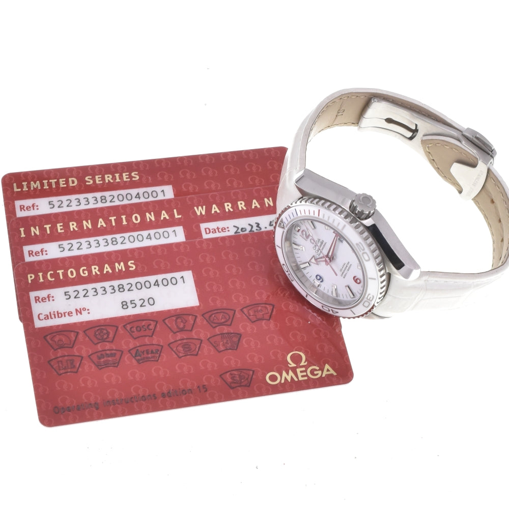 with paper OMEGA Seamaster Coaxial 522.33.38.20.04.001 Tokyo Olympics 2020 white Dial Automatic Unisex
 Watch M#143173